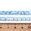 Anti-Tarnish Electroplate Glass Beads Strands GLAA-N057-6mm-01-4