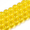 Transparent Glass Beads Strands X-GLAA-T032-T10mm-11-1