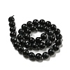 Natural Black Onyx Round Bead Strands X-G-L271-02-10mm-5