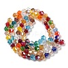 Transparent Electroplate Glass Beads Strands GLAA-F029-2mm-A29-2