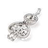 Alloy Bead Cage Pendants FIND-M012-01K-P-2