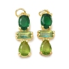 Brass Micro Pave Cubic Zirconia Pendants KK-H259-12B-G02-1