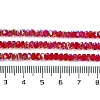 Electroplate Glass Beads Strands GLAA-Q105-03C-4