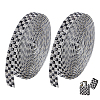 2Pcs Tartan Pattern Hotfix Glass Rhinestone DIY-ME0001-63A-1