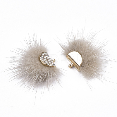 Faux Mink Fur Tassel Pendant Decorations X-FIND-T040-13-1