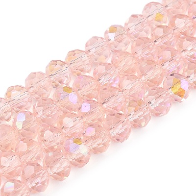 Electroplate Glass Beads Strands LS-EGLA-A044-T6mm-L22-1