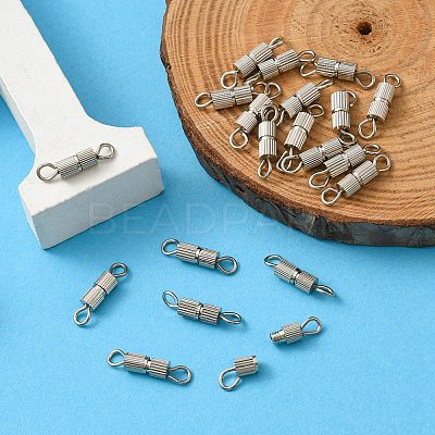 20 Sets Brass Screw Clasps IFIN-YW0001-57P-1