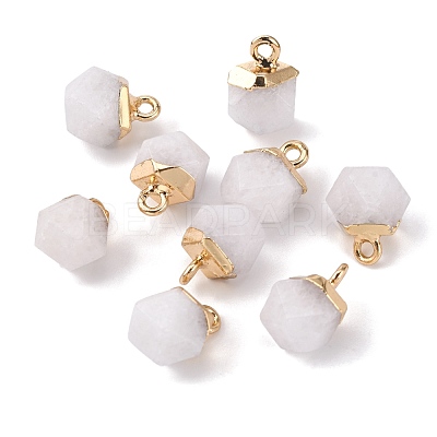 Natural White Jade Charms G-S359-015I-1