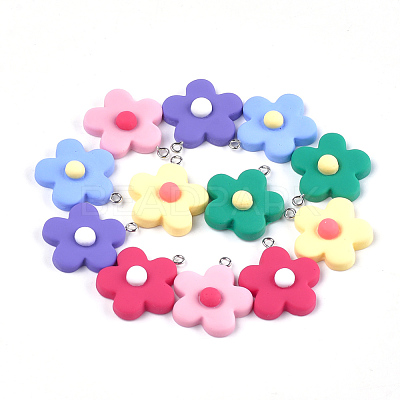 Resin Pendants X-RESI-Q207-01-1