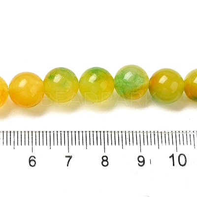Natural Dyed White Jade Beads Strands G-M402-C04-15-1