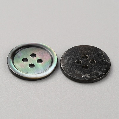 Natural Shell Buttons BUTT-WH0028-46C-1