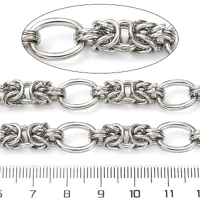 304 Stainless Steel knot with Oval Link Chains CHS-S012-06P-1