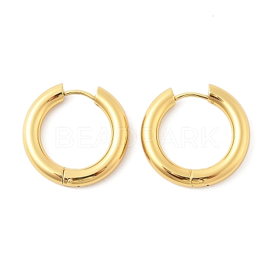 202 Stainless Steel Huggie Hoop Earrings EJEW-O087-08J-G-1