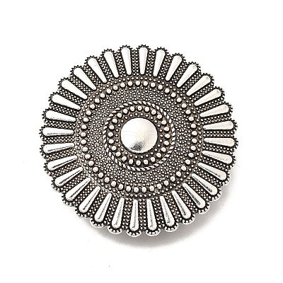 Tibetan Style Alloy Flower Multi-Strand Links PALLOY-D291-01AS-01-1