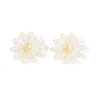 Flower Acrylic Bead Caps SACR-T017-50A-1