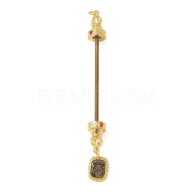 Brass Screw Peg Bails KK-NH0008-03AG-1