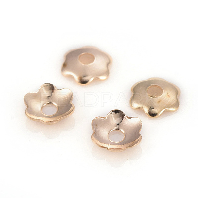 6-Petal Iron Bead Caps IFIN-F152-02LG-1