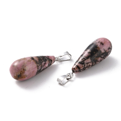 Natural Rhodonite Pendants G-F707-23-1