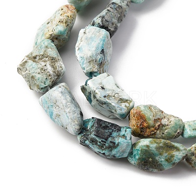 Raw Rough Natural Variscite Beads Strands G-L624-B02-A-1