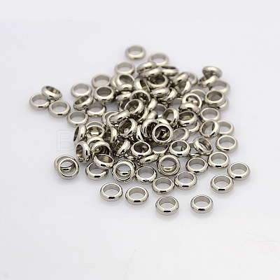 Tarnish Resistant Ring 304 Stainless Steel Spacer Beads STAS-N020-11-6mm-1