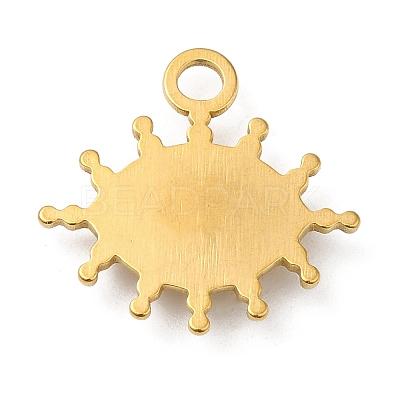 Real 18K Gold Plated 304 Stainless Steel Pendants STAS-A084-19G-03-1