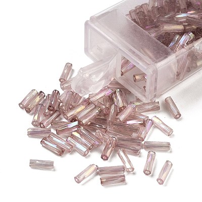 10G Ceylon Glass Twist Bugle Beads X-SEED-L012-01G-1