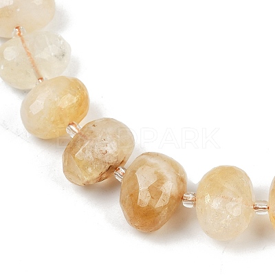 Heated Natural Citrine Beads Strands G-F796-B03-01-1