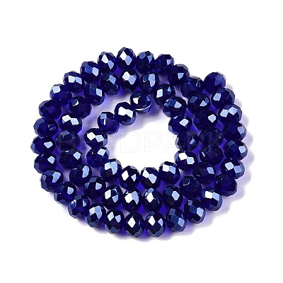 Electroplate Glass Beads Strands EGLA-A044-T8mm-A06-1