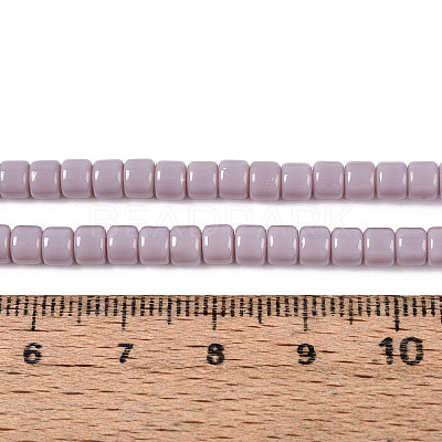 Opaque Solid Color Glass Beads Strands GLAA-N065-4x4mm-C06-1