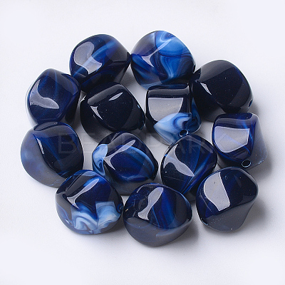 Acrylic Beads X-OACR-T007-08I-1