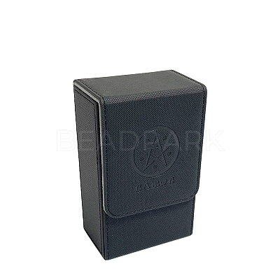 Rectangle Star PU Leather Tarot Card Storage Boxes WICR-PW0001-11B-1