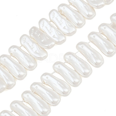 Electroplated Glass Pearl Beads Strands GL-CBA64F3-01A-1