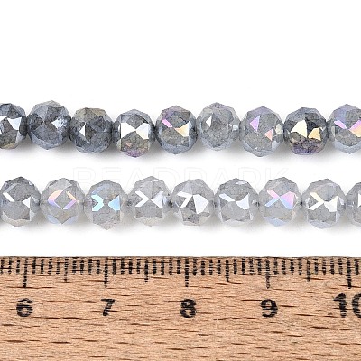 Anti-Tarnish Electroplate Glass Beads Strands GLAA-N064-6mm-01-1