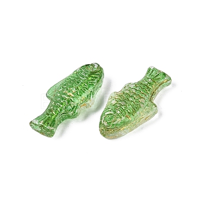 Baking Paint Transparent Glass Beads DGLA-N018-22A-1