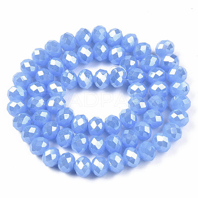 Electroplate Glass Beads Strands EGLA-A034-J3mm-A02-1