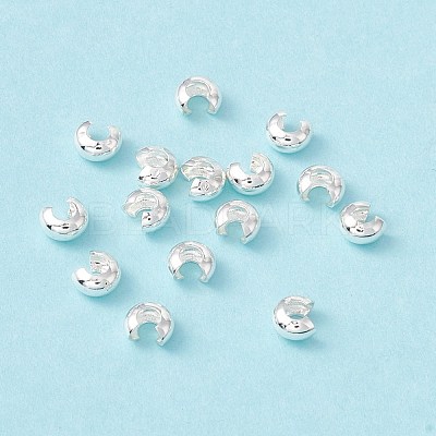Brass Crimp Beads Covers KK-P219-05B-S-1