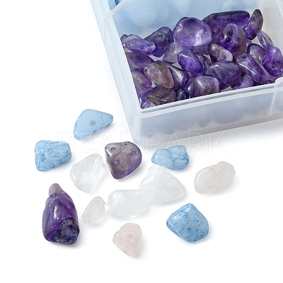 48G 4 Style Natural Gemstone Beads Set G-FS0002-39-1