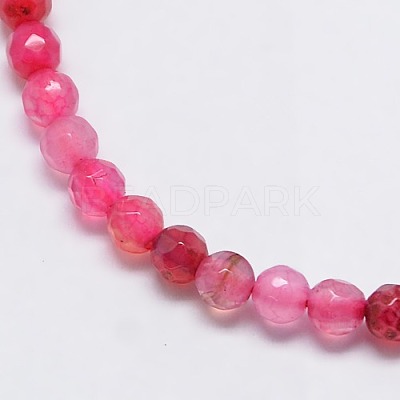 Natural Agate Round Beads Strand X-G-L084-4mm-10-1