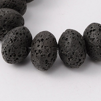 Synthetic Lava Rock Bead Strands G-N0092-18-1
