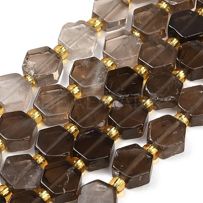 Natural Smoky Quartz Beads Strands G-F833-B07-01-1