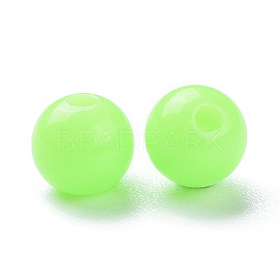Fluorescent Acrylic Beads MACR-R517-6mm-02-1