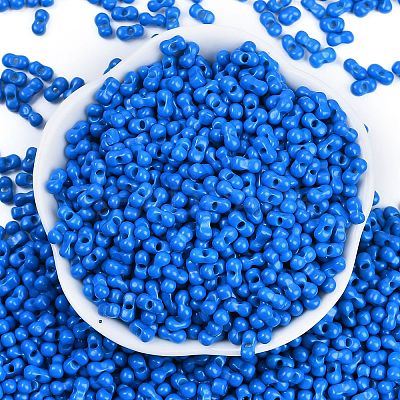 Baking Paint Glass Seed Beads SEED-K010-A15-1