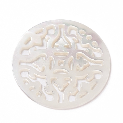 Natural Trochus Shell Pendants SSHEL-L002-32-1