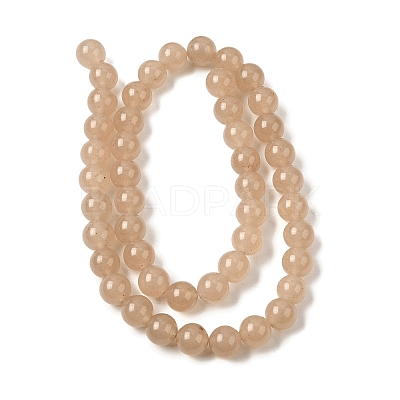 Natural White Jade Beads Strands G-H348-8mm-02-1