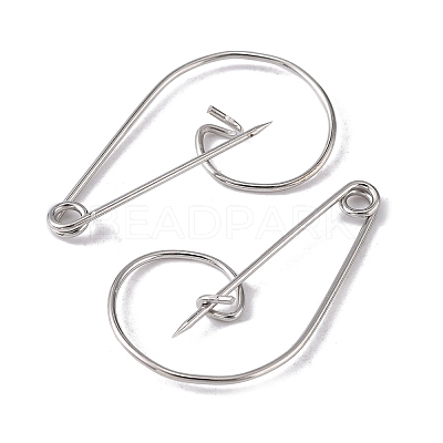 Iron Brooch Findings X-IFIN-K028-01P-1
