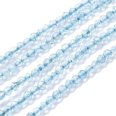 Natural Topaz Crystal Beads Strands G-H266-07A-1