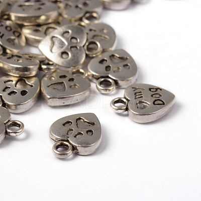 Tibetan Style Charms Pendants X-TIBEP-A123278-AS-LF-1
