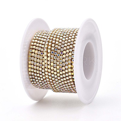 Iron Rhinestone Cup Chains CH-T006-02A-04-1