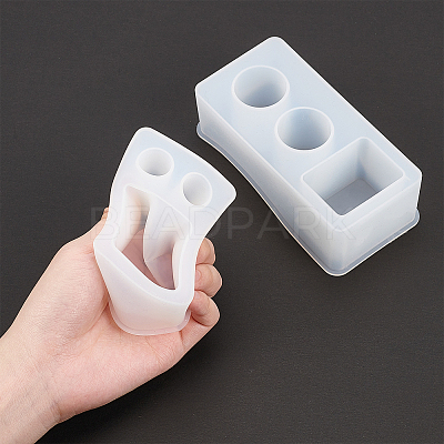 DIY Toothbrush Holder Silicone Molds Kits DIY-OC0003-32-1