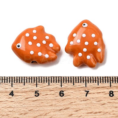 Handmade Porcelain Beads PORC-K010-06G-1